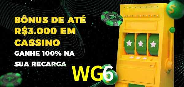 WG6 melhor bônus de depósito